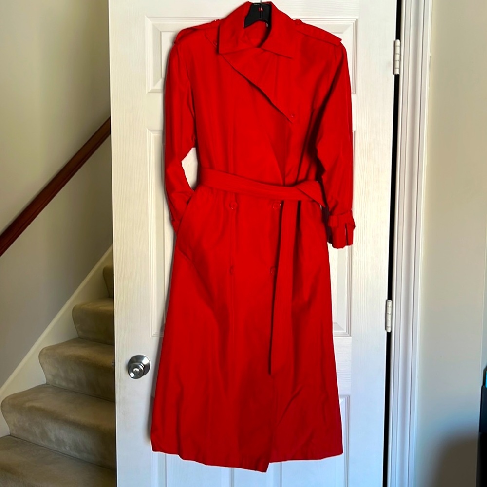 Christian Dior Red Trench Coat